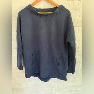 Boden Navy Boat Neck Sweatshirt Size 6
